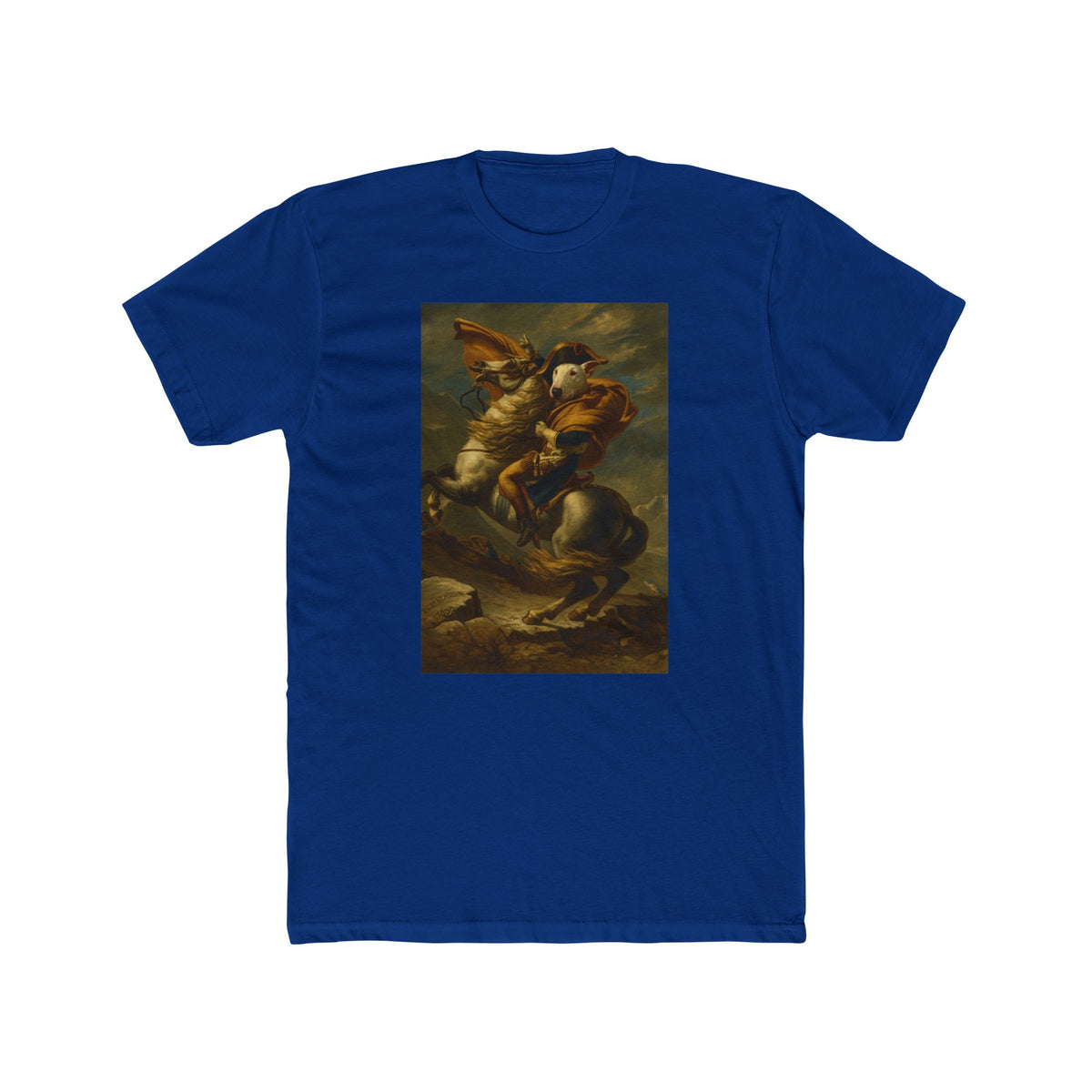 Bull Terrier Napoleon — after Jacques-Louis David, 1801 | Tee