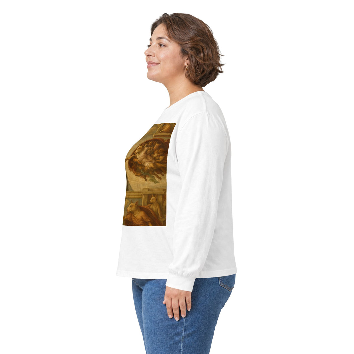 Bull Terrier The Creation Of Adam — after Michelangelo, 1512 | Long Sleeve