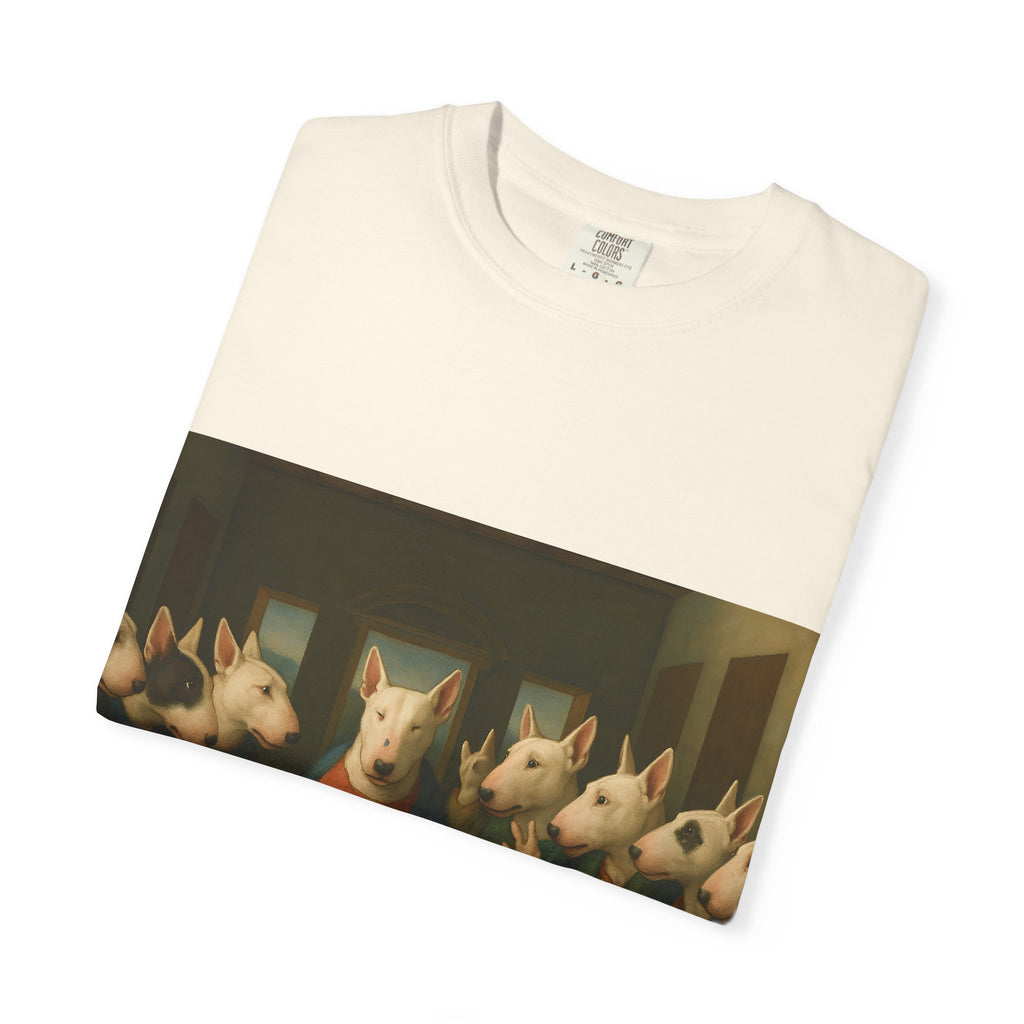 Bull Terrier The Last Supper — after Leonardo da Vinci, 1498 | Garment-Dyed Tee