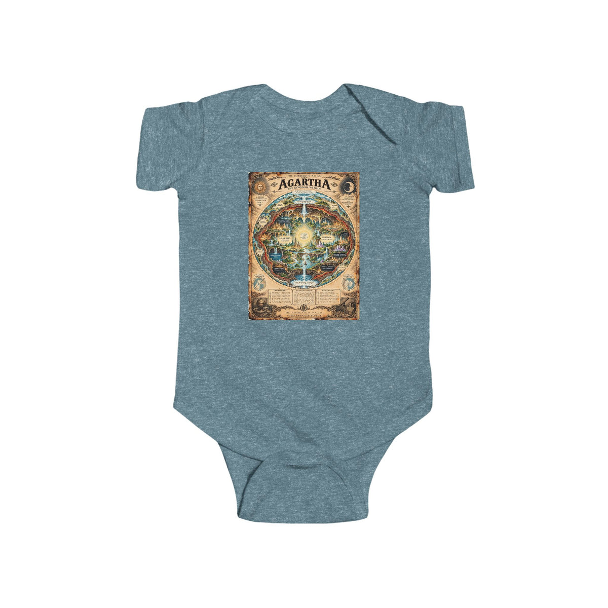 Agartha, The Forbidden Atlas Plate VI | Bodysuit