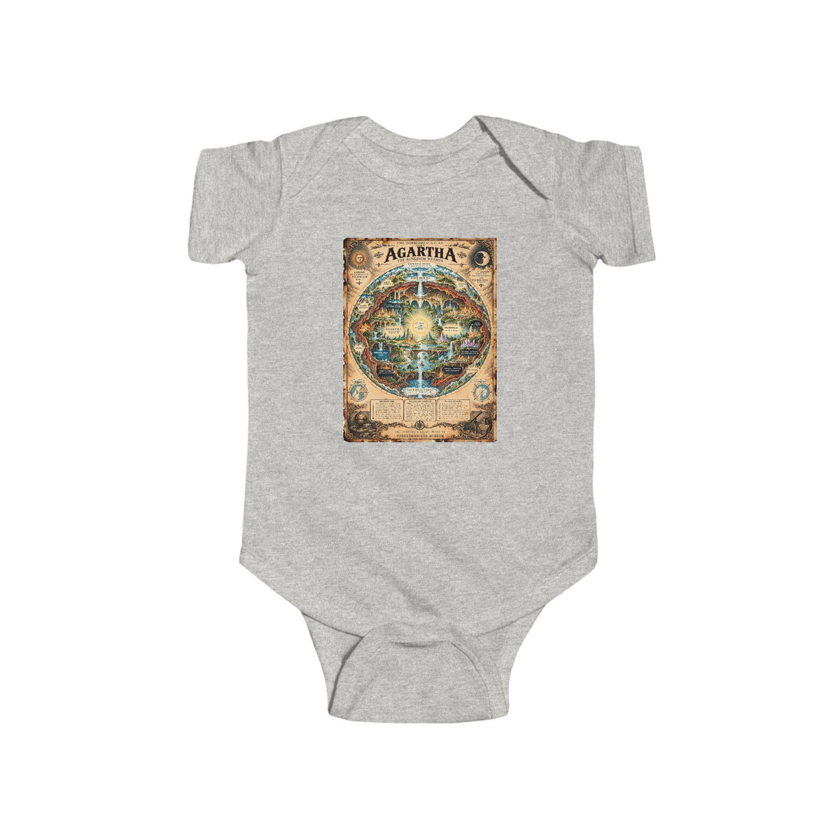 Agartha, The Forbidden Atlas Plate VI | Bodysuit