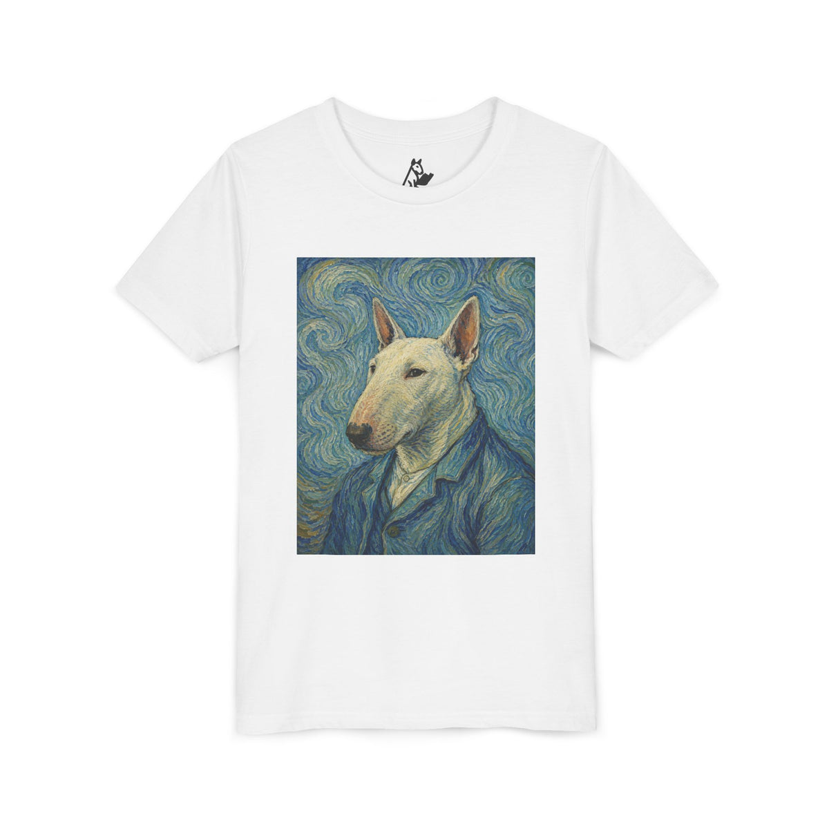 Bull Terrier Self-Portrait — after Vincent van Gogh, 1889 | Youth Tee