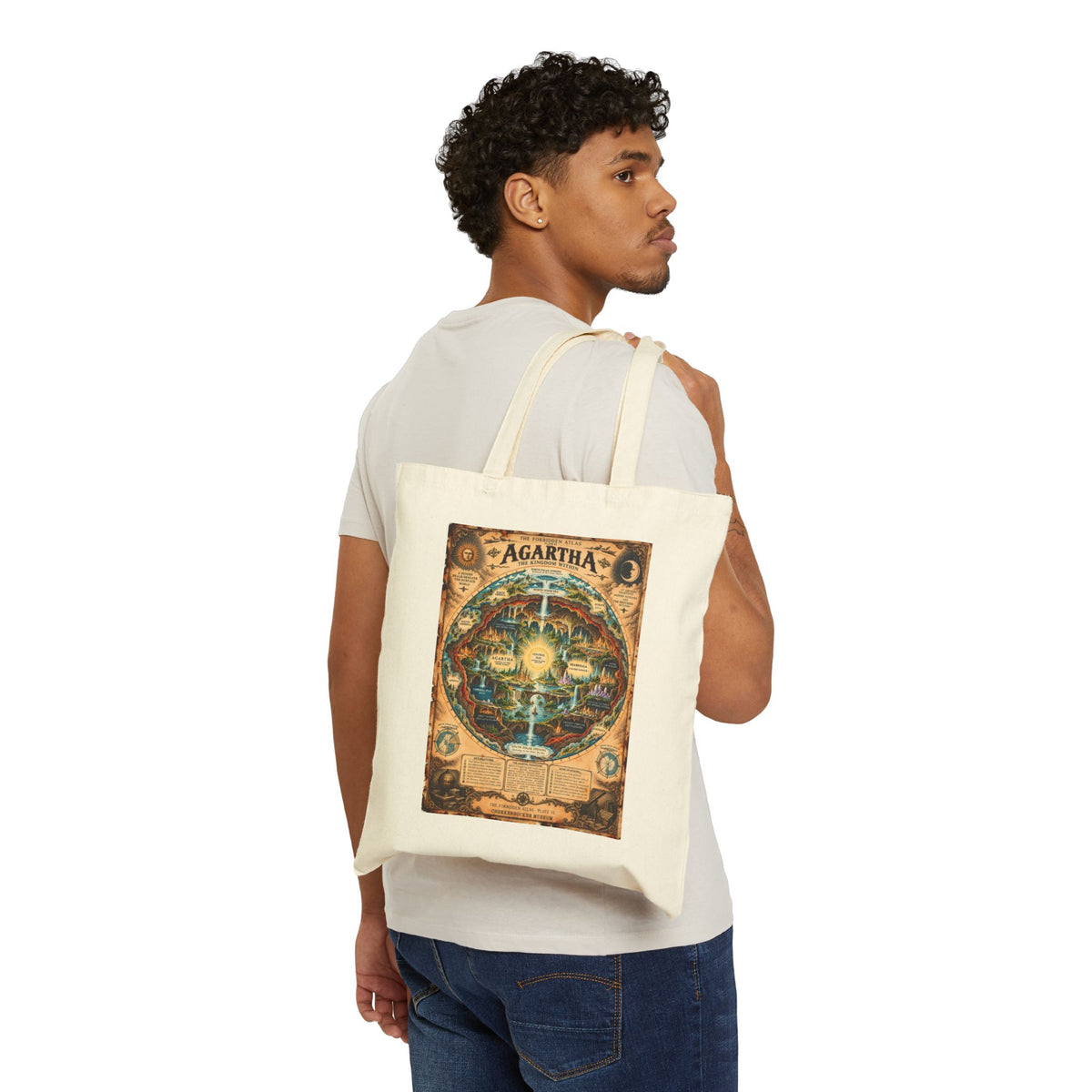 Agartha, The Forbidden Atlas Plate VI | Canvas Tote