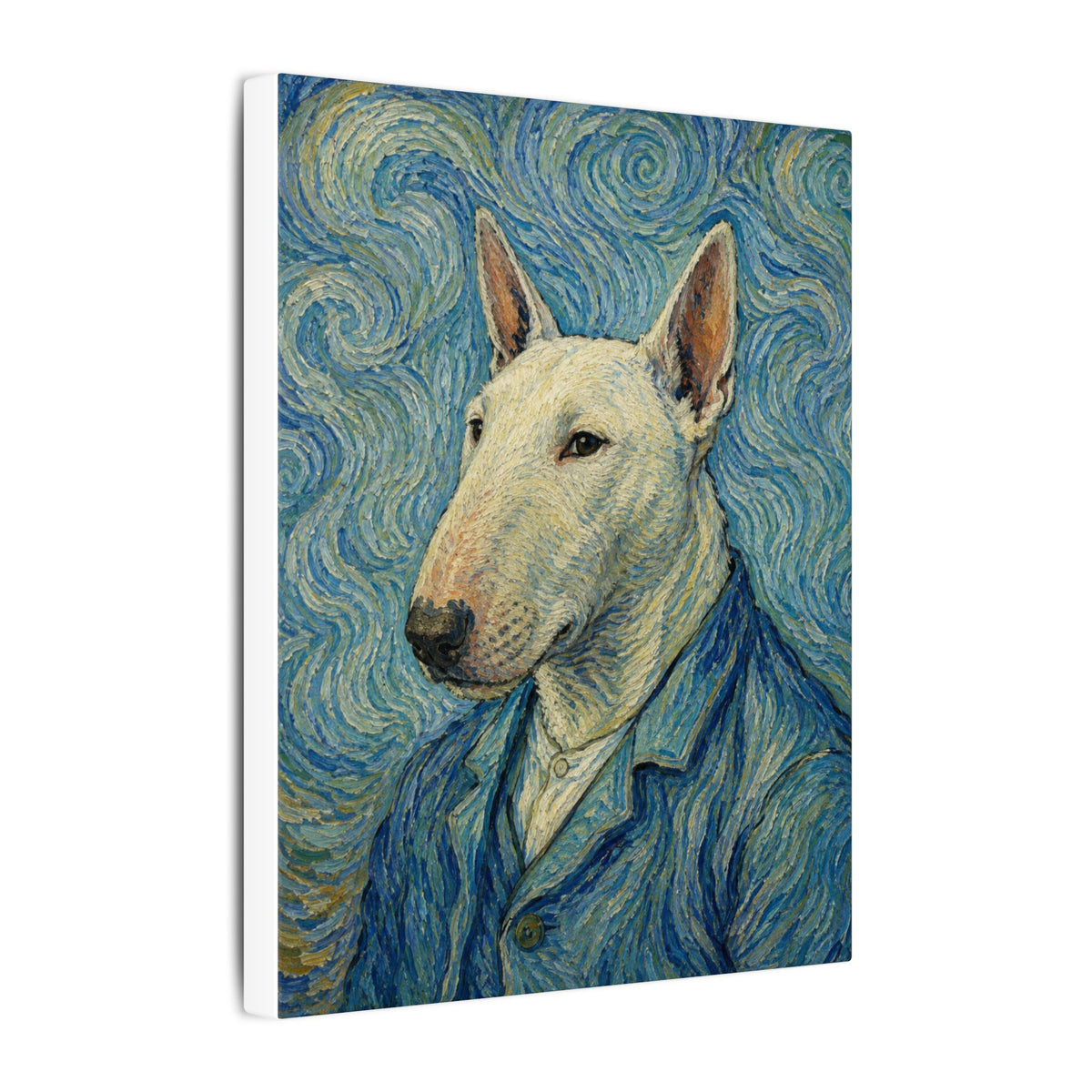 Bull Terrier Self-Portrait — after Vincent van Gogh, 1889 | Canvas