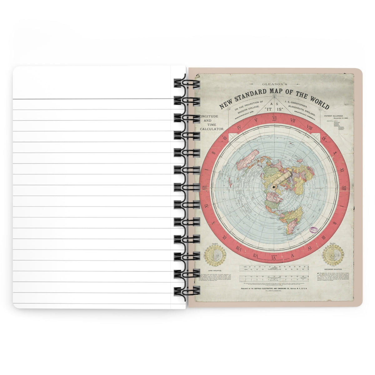 Gleason's New Standard Map of the World, 1892 | Spiral Journal