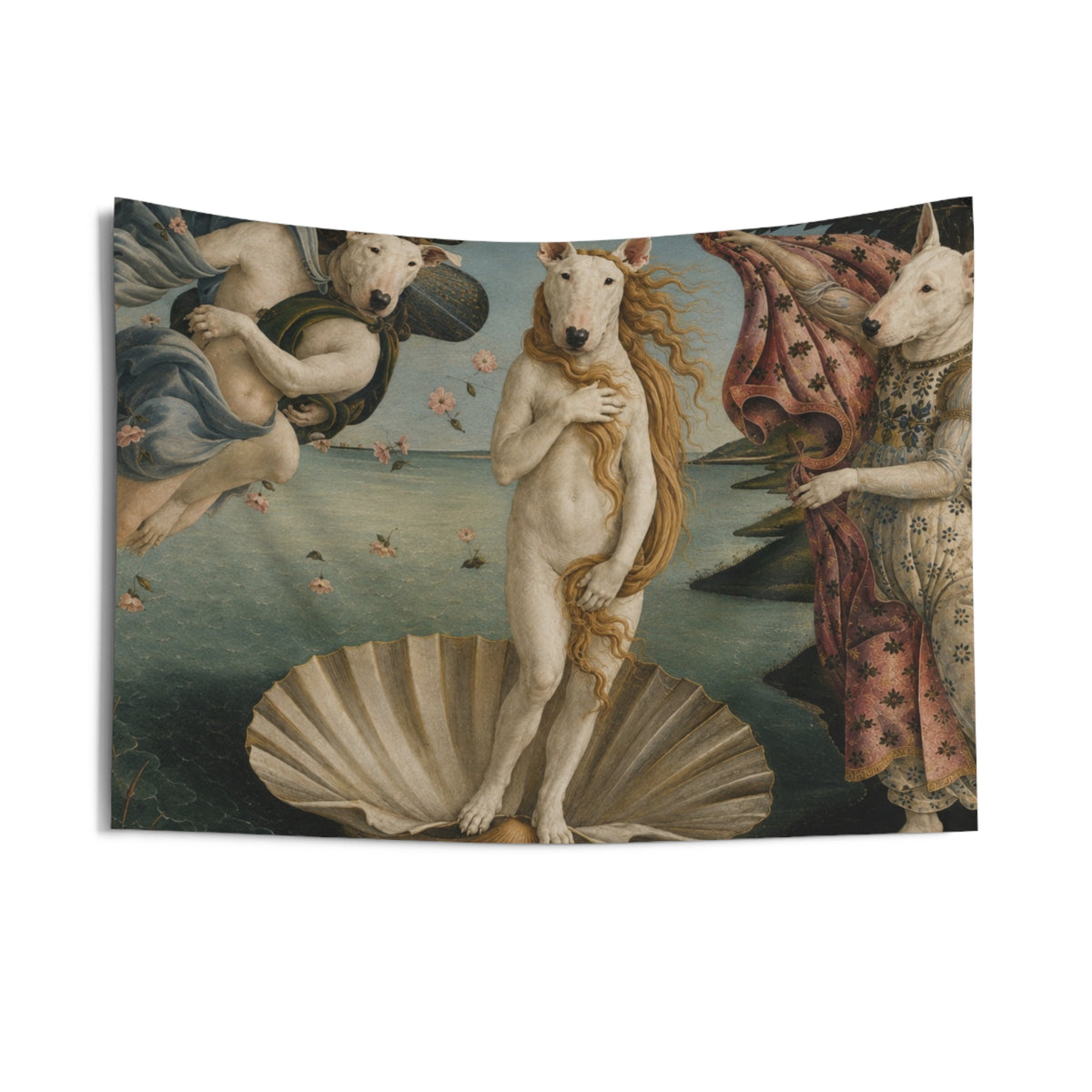 Bull Terrier The Birth of Venus — after Sandro Botticelli, c.1485 | Tapestry