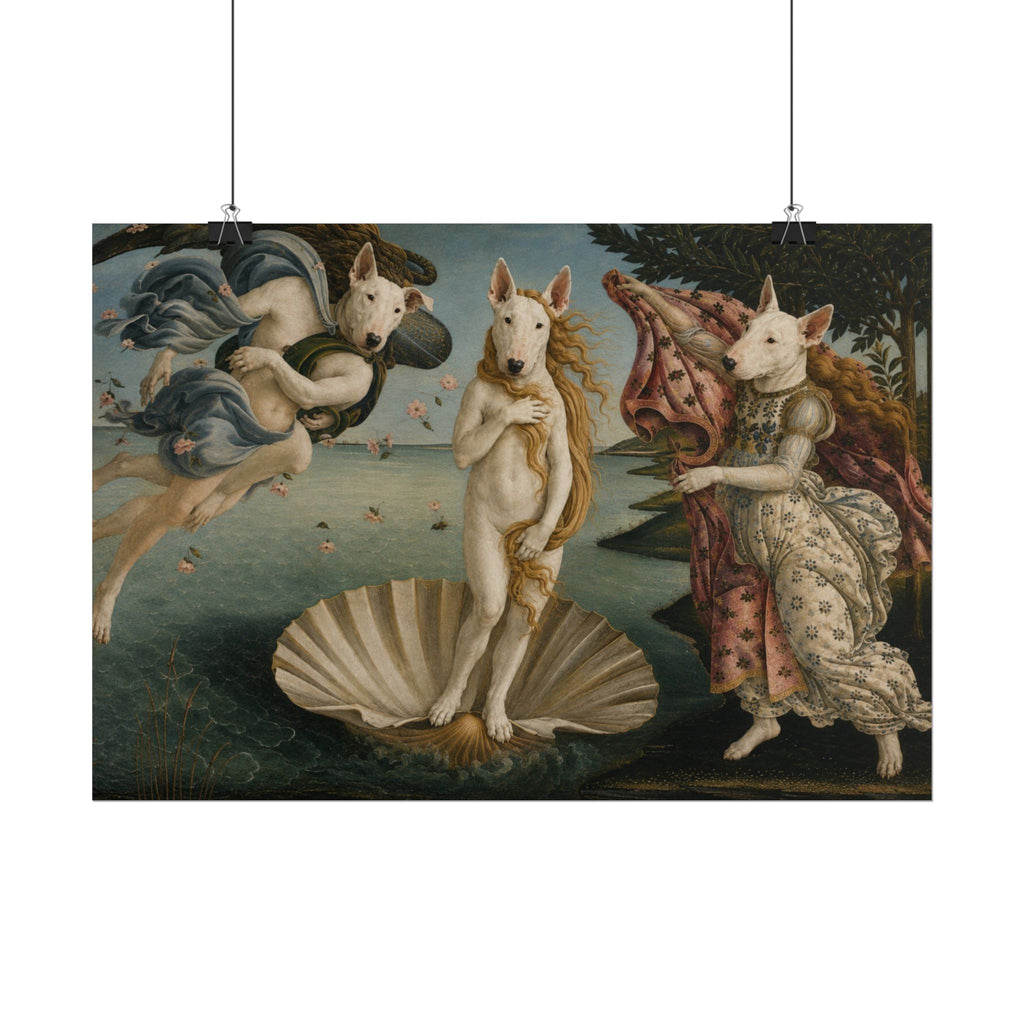 Bull Terrier The Birth of Venus — after Sandro Botticelli, c.1485 | Print
