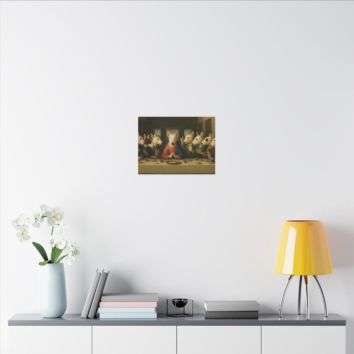 Bull Terrier The Last Supper — after Leonardo da Vinci, 1498 | Canvas