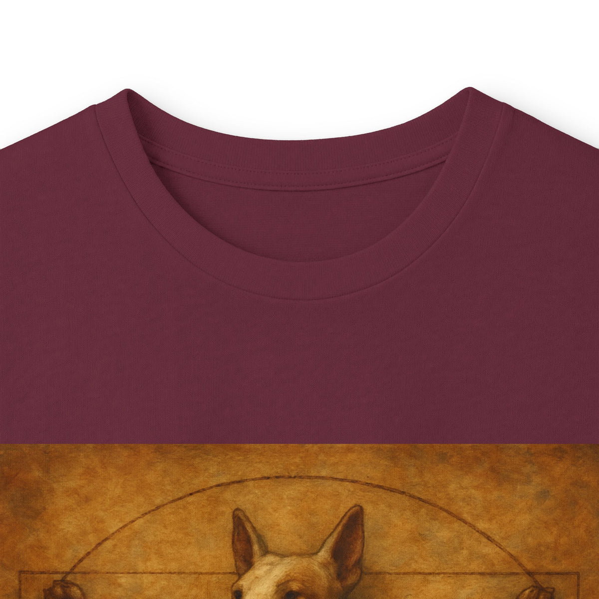Bull Terrier Vitruvian Man — after Leonardo da Vinci, c.1490 | Long Sleeve