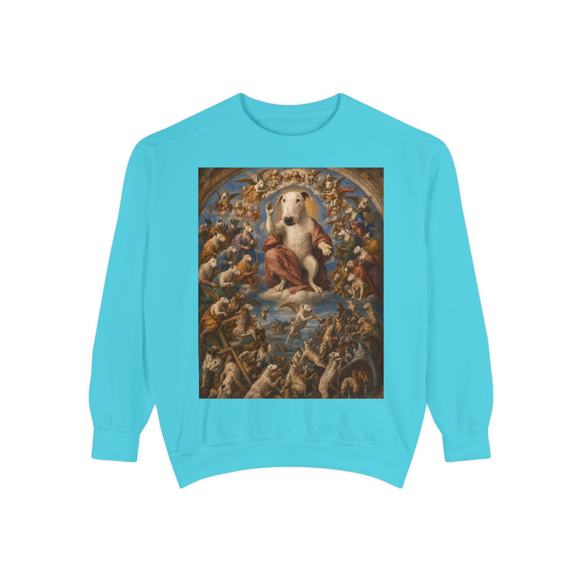 Bull Terrier The Last Judgement — after Michelangelo, 1541 | Crewneck