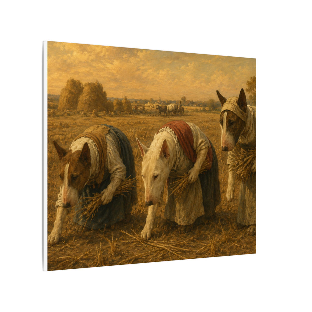 Bull Terrier The Gleaners — after Jean-Francois Millet, 1857 | Canvas