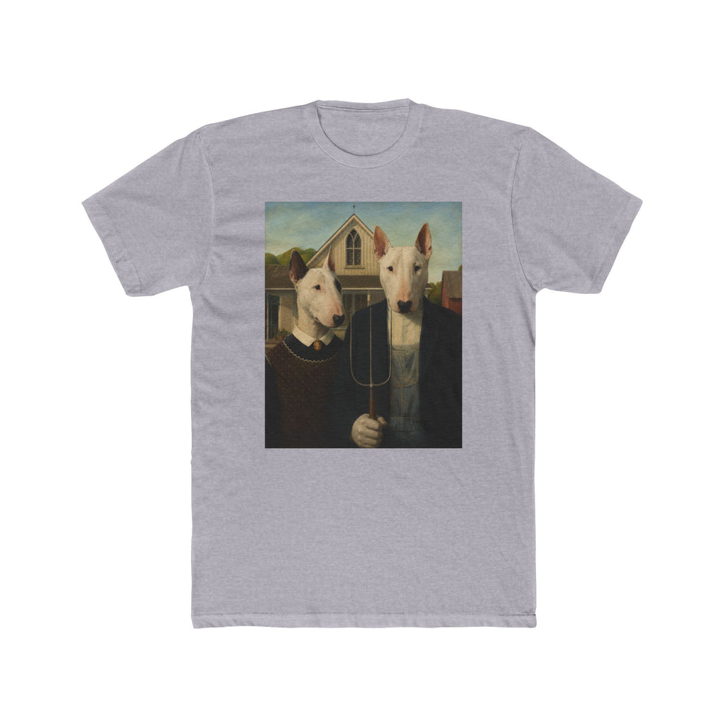 Bull Terrier American Gothic — after Grant Wood, 1930 | Tee