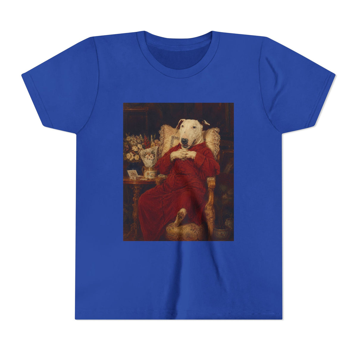 Bull Terrier A Happy Birthday — after Antonio Casanova y Estorach, c.1890 | Youth Tee