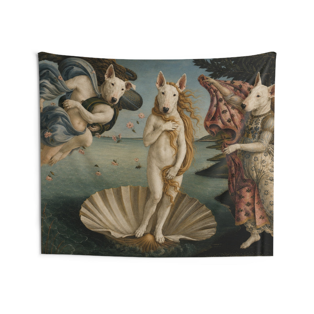 Bull Terrier The Birth of Venus — after Sandro Botticelli, c.1485 | Tapestry