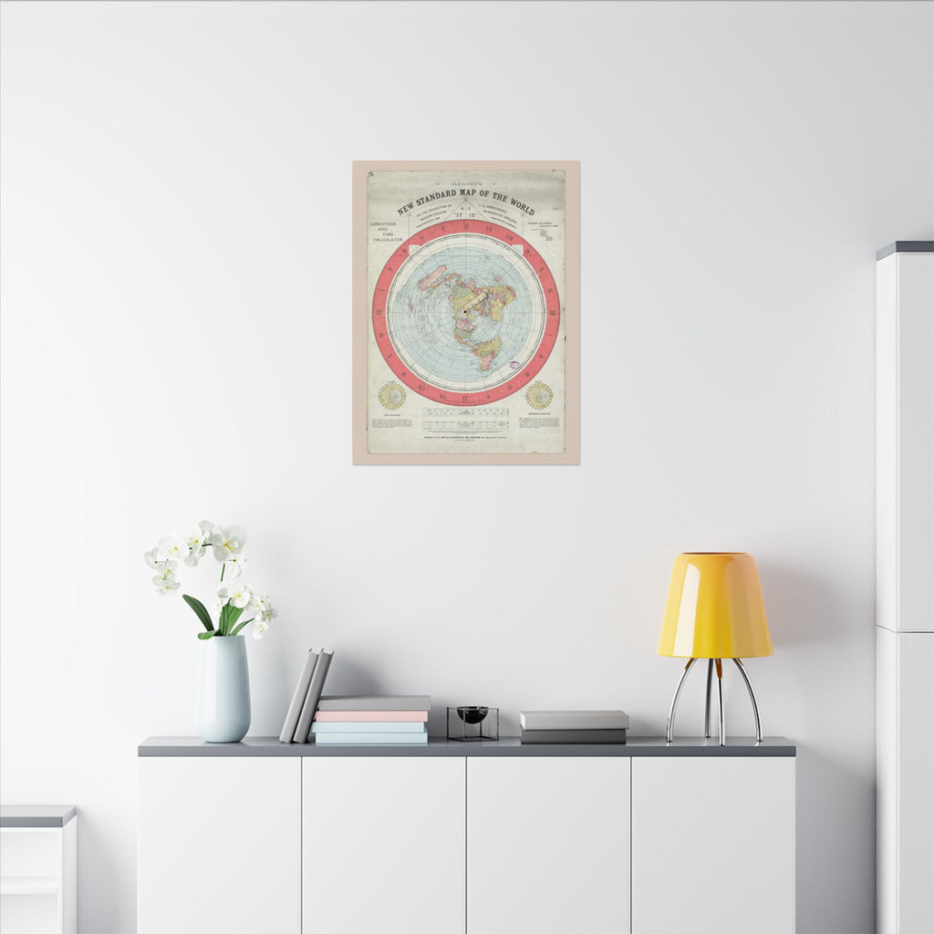 Gleason's New Standard Map of the World, 1892 | Canvas