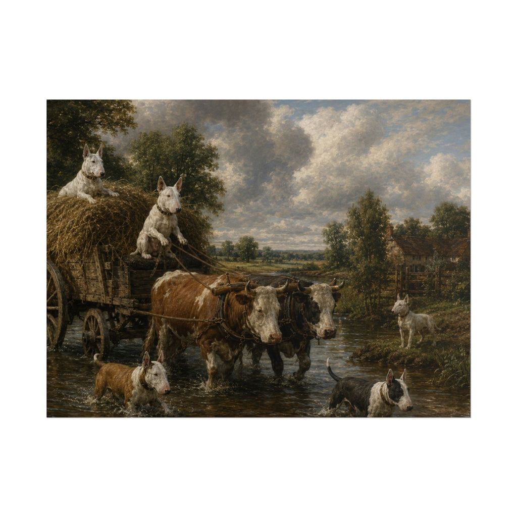 Bull Terrier The Hay Wain — after John Constable, 1821 | Print