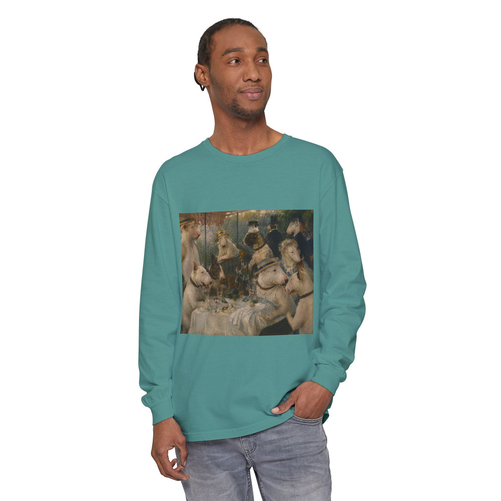 Bull Terrier Luncheon of the Boating Party — after Pierre-Auguste Renoir, 1881 | Long Sleeve