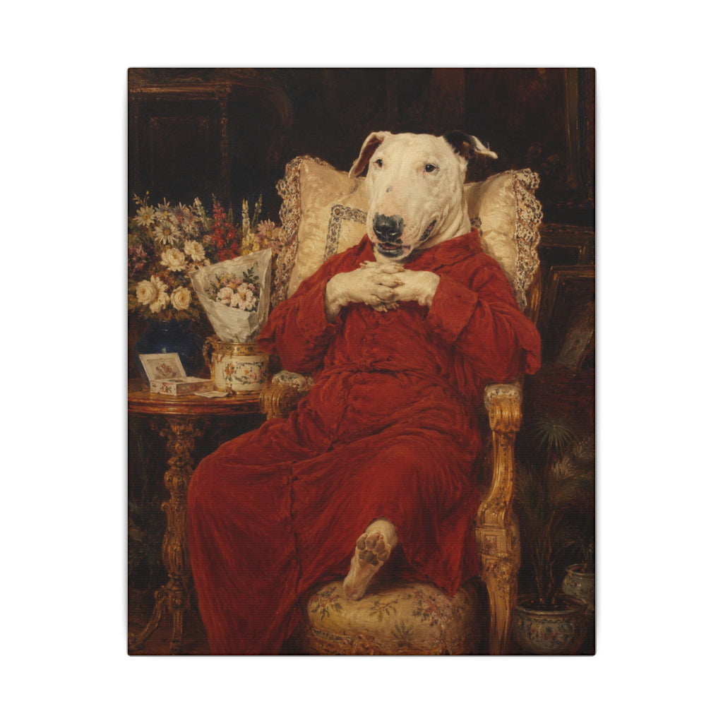 Bull Terrier A Happy Birthday — after Antonio Casanova y Estorach, c.1890 | Canvas