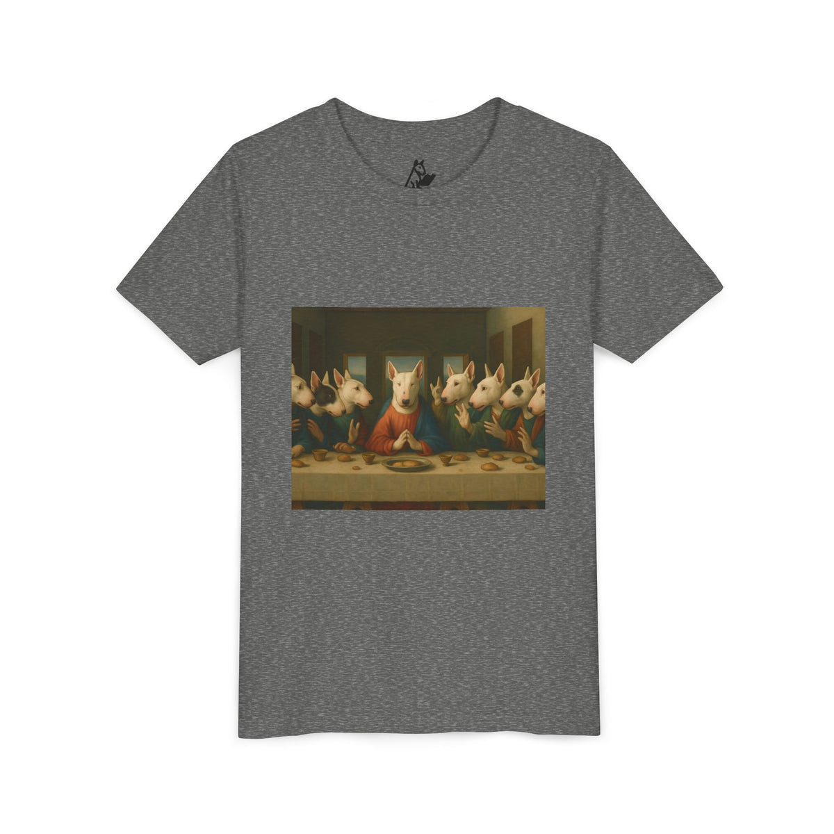 Bull Terrier The Last Supper — after Leonardo da Vinci, 1498 | Youth Tee
