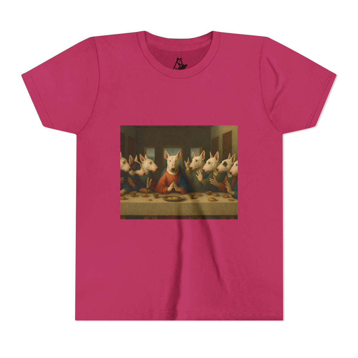 Bull Terrier The Last Supper — after Leonardo da Vinci, 1498 | Youth Tee