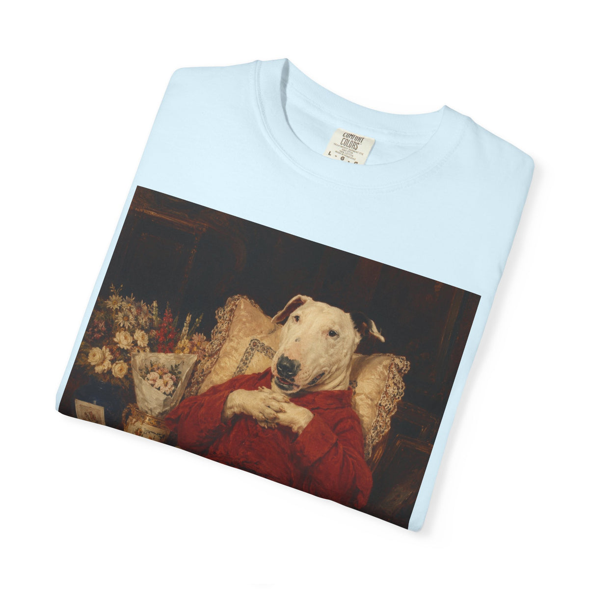 Bull Terrier A Happy Birthday — after Antonio Casanova y Estorach, c.1890 | Garment-Dyed Tee