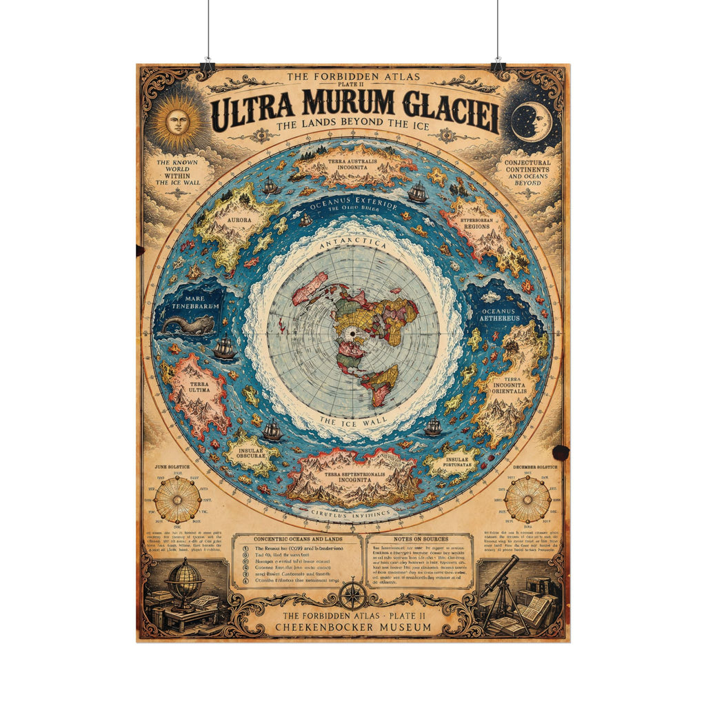 Ultra Murum Glaciei, The Forbidden Atlas Plate II | Poster