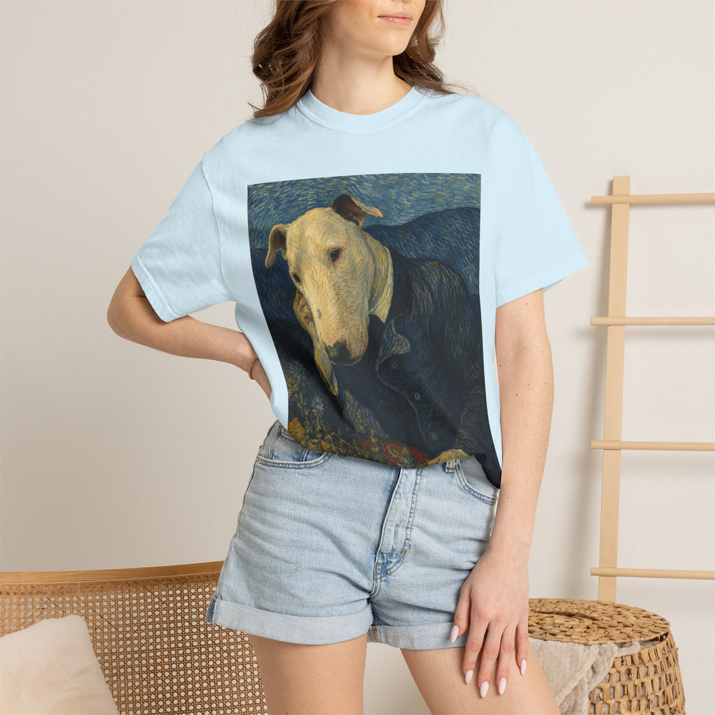 Bull Terrier Portrait of Doctor Gachet — after Vincent van Gogh, 1890 | Garment-Dyed Tee