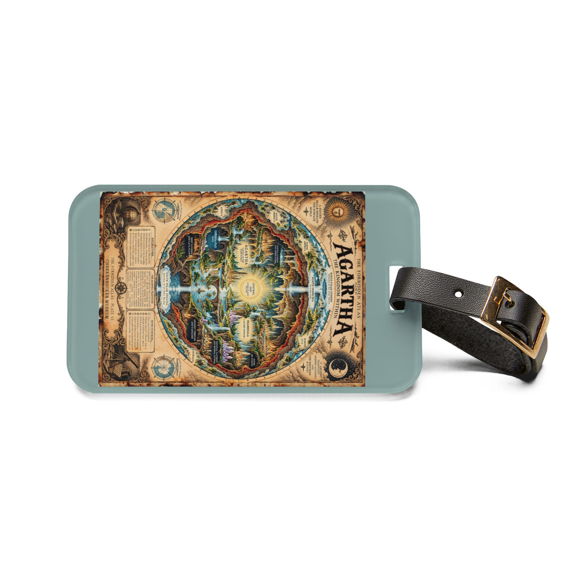 Agartha, The Forbidden Atlas Plate VI | Luggage Tag