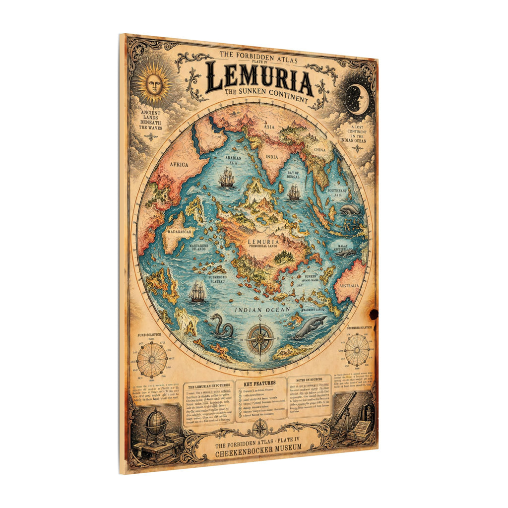 Lemuria, The Forbidden Atlas Plate IV | Canvas