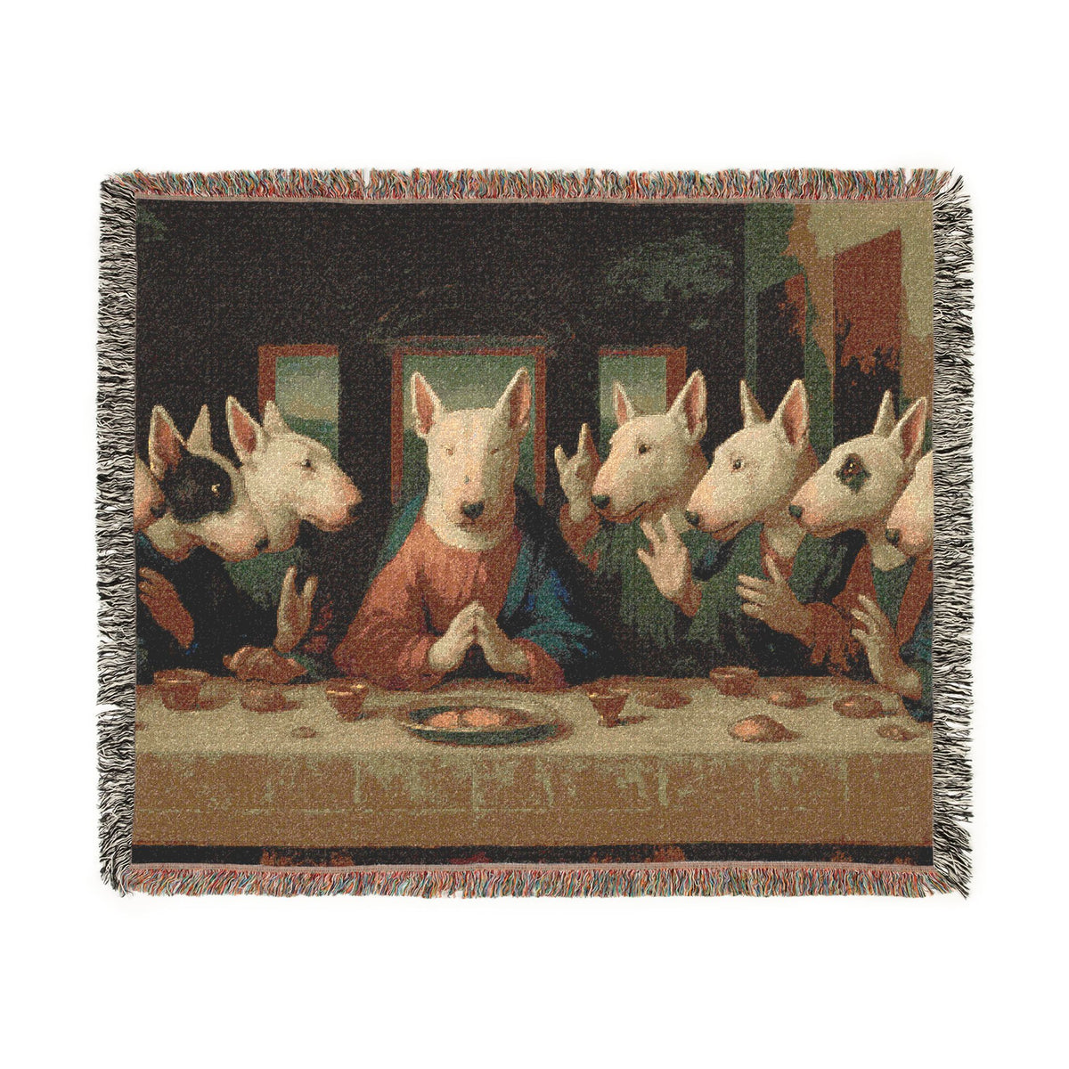 Bull Terrier The Last Supper — after Leonardo da Vinci, 1498 | Blanket