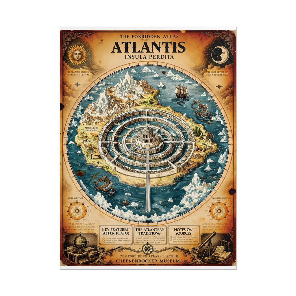 Atlantis, The Forbidden Atlas Plate III | Poster