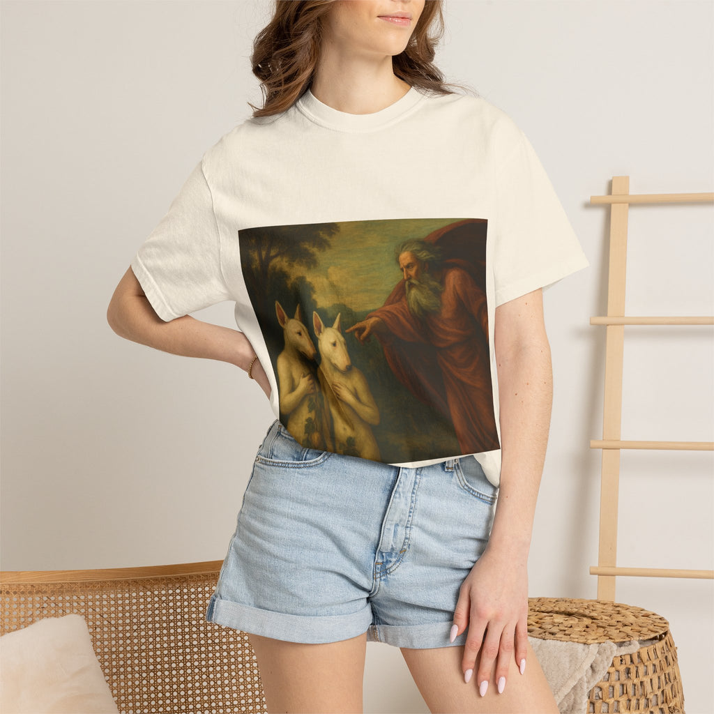 Bull Terrier The Rebuke of Adam and Eve — after Domenichino, 1626 | Garment-Dyed Tee