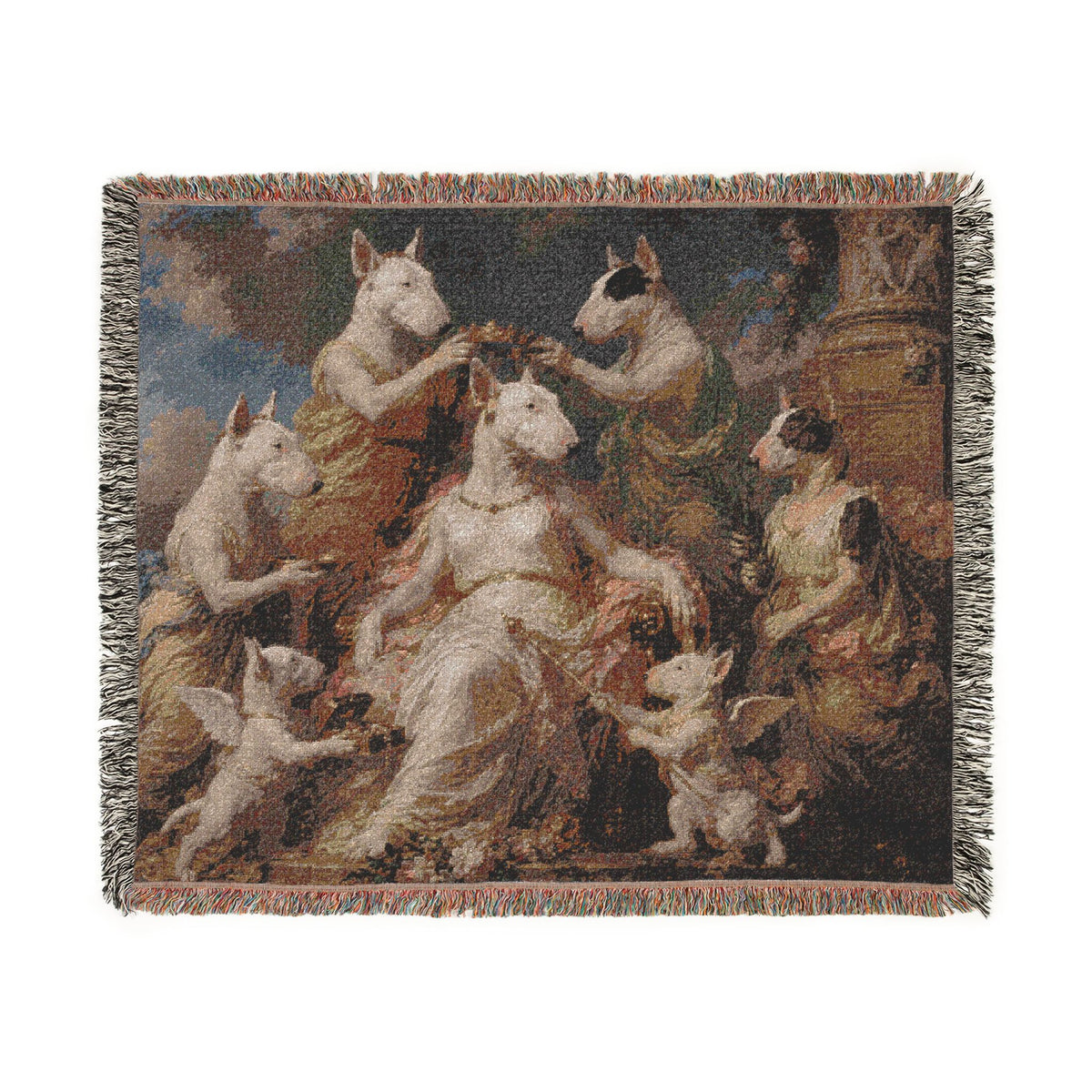 Bull Terrier Themire Crowned by the Graces — after the Sevres Manufactory, 1777 | Blanket
