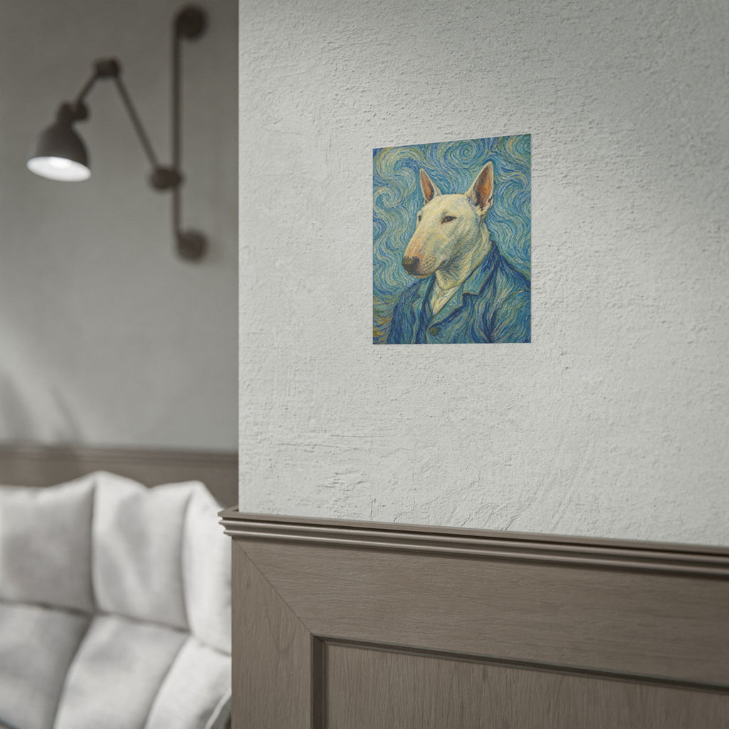 Bull Terrier Self Portrait — after Vincent van Gogh, 1889 | Print