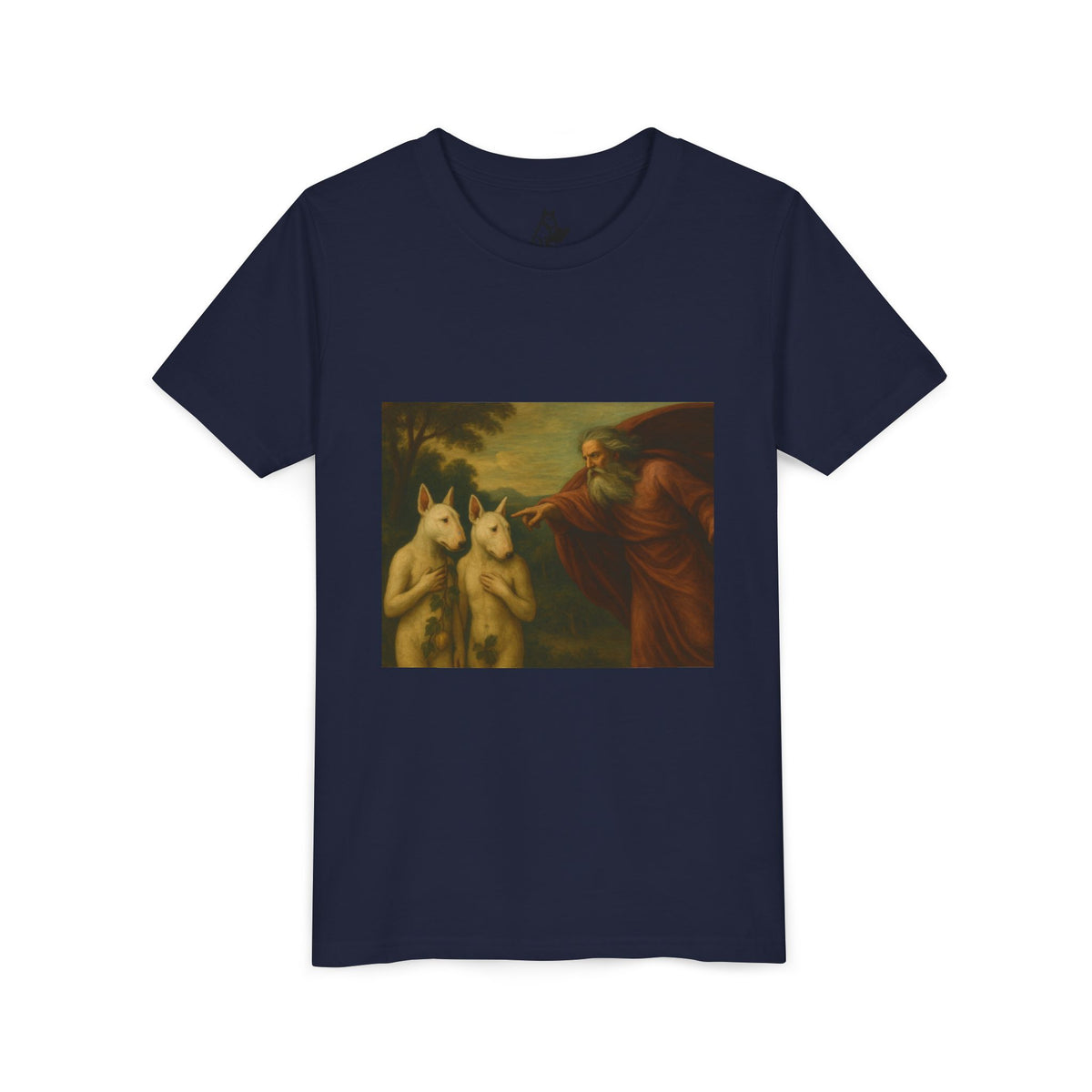 Bull Terrier The Rebuke of Adam and Eve — after Domenichino, 1626 | Youth Tee