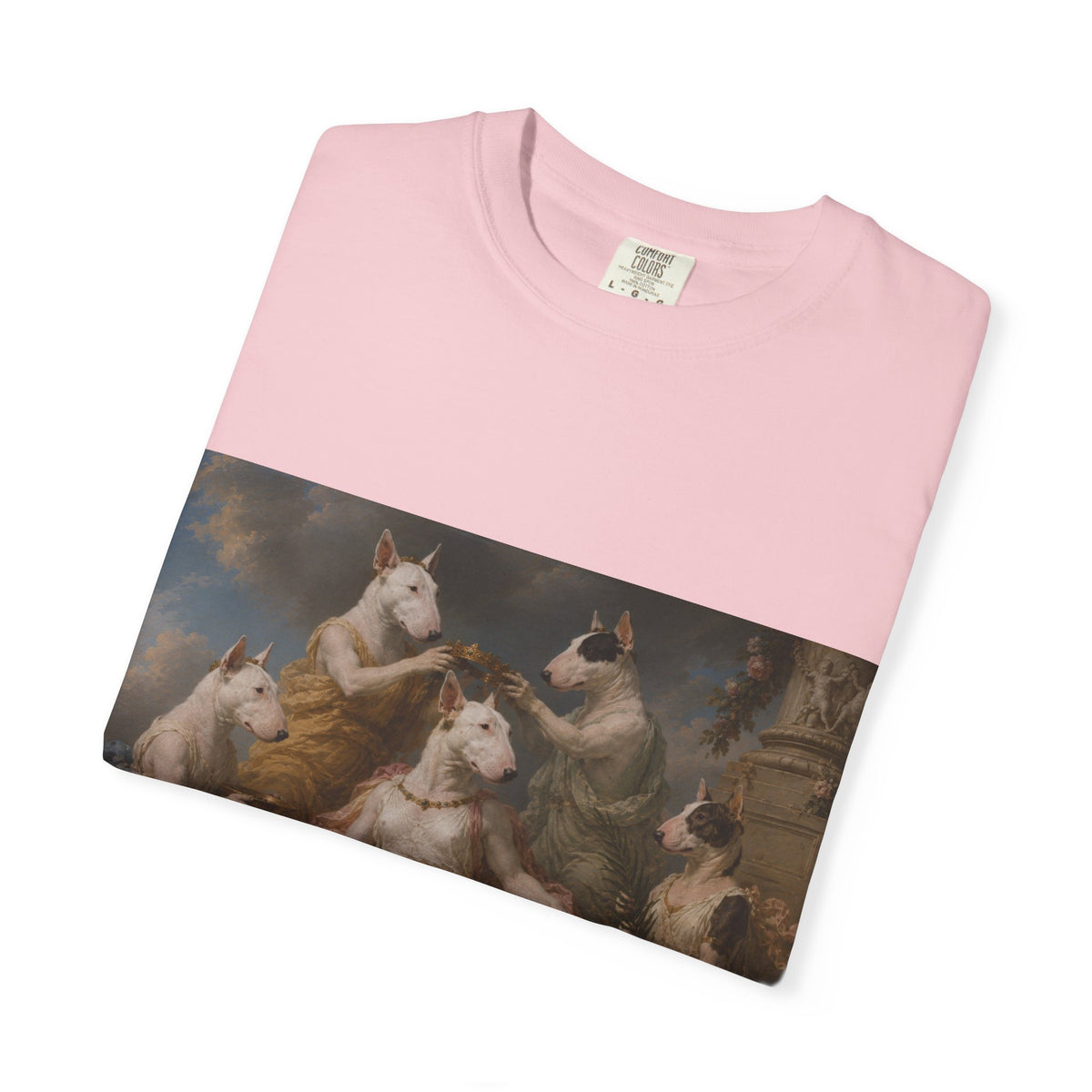 Bull Terrier Themire Crowned by the Graces — after the Sevres Manufactory, 1777 | Garment-Dyed Tee