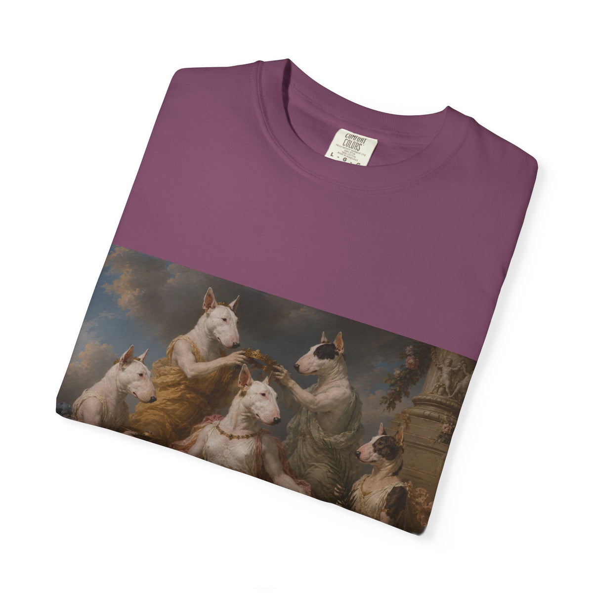 Bull Terrier Themire Crowned by the Graces — after the Sevres Manufactory, 1777 | Garment-Dyed Tee