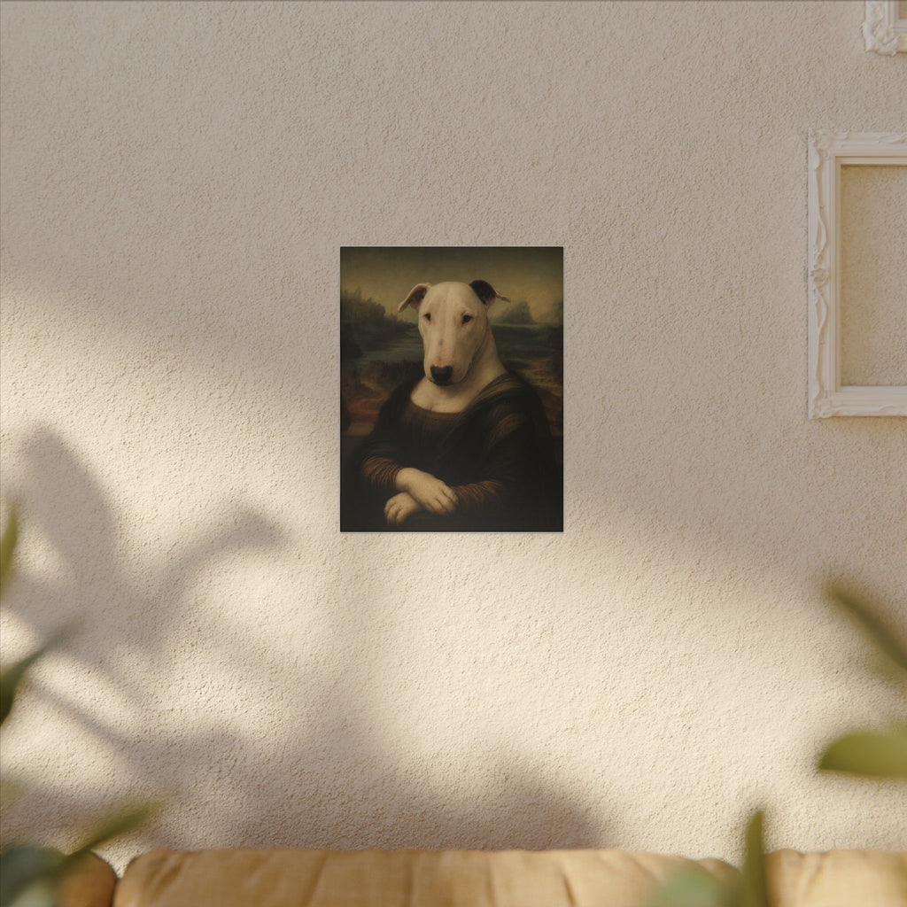 Bull Terrier Mona Lisa — after Leonardo da Vinci, c.1503 | Canvas