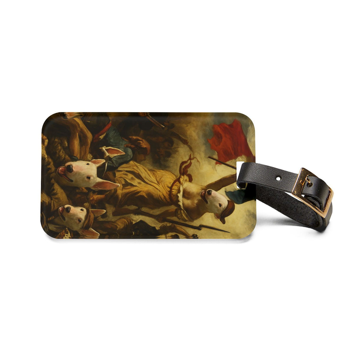 Bull Terrier Liberty Leading the People — after Eugene Delacroix, 1830 | Luggage Tag