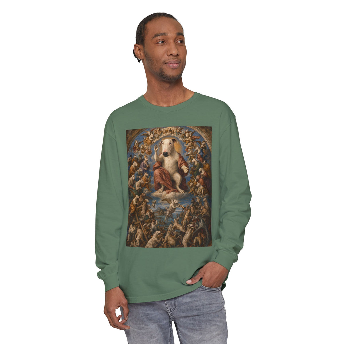 Bull Terrier The Last Judgement — after Michelangelo, 1541 | Long Sleeve