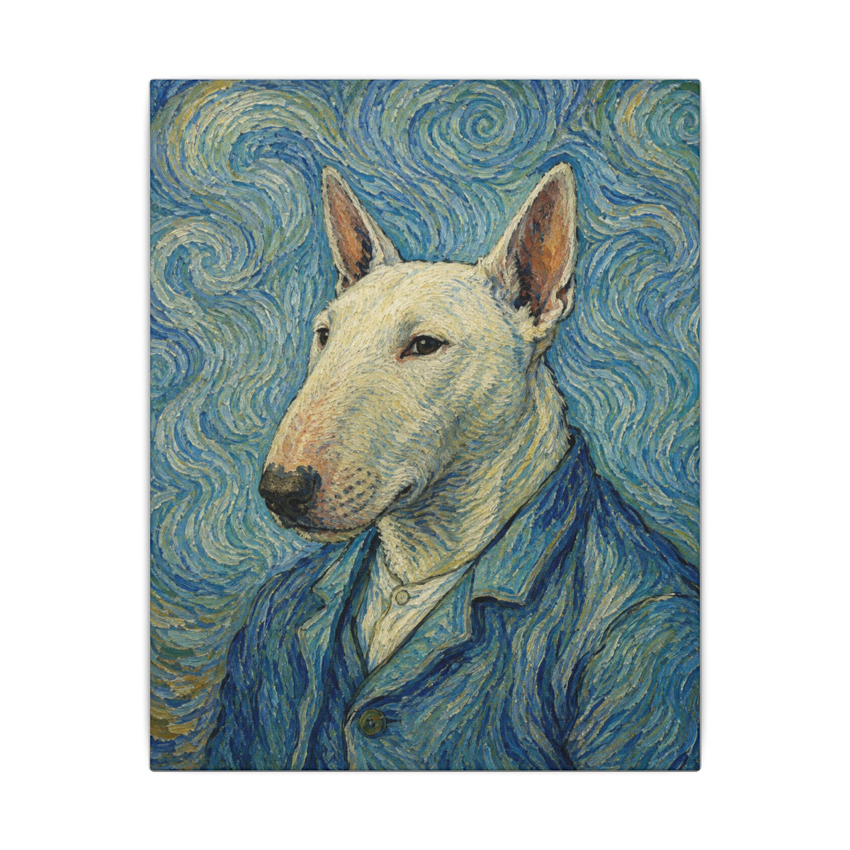 Bull Terrier Self-Portrait — after Vincent van Gogh, 1889 | Canvas