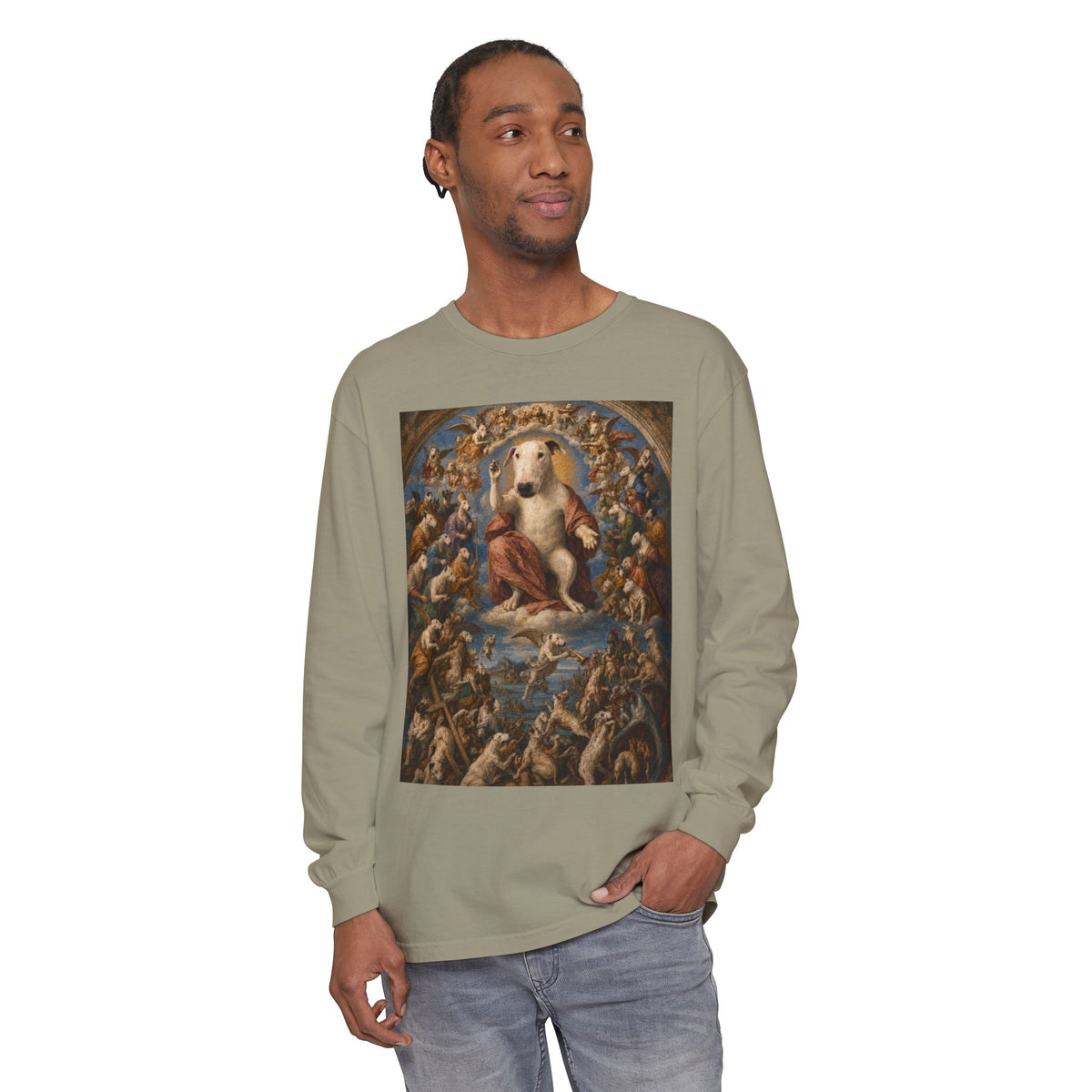 Bull Terrier The Last Judgement — after Michelangelo, 1541 | Long Sleeve