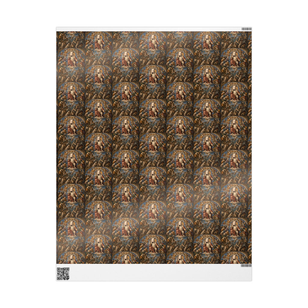 Bull Terrier The Last Judgement — after Michelangelo, 1541 | Wrapping Paper