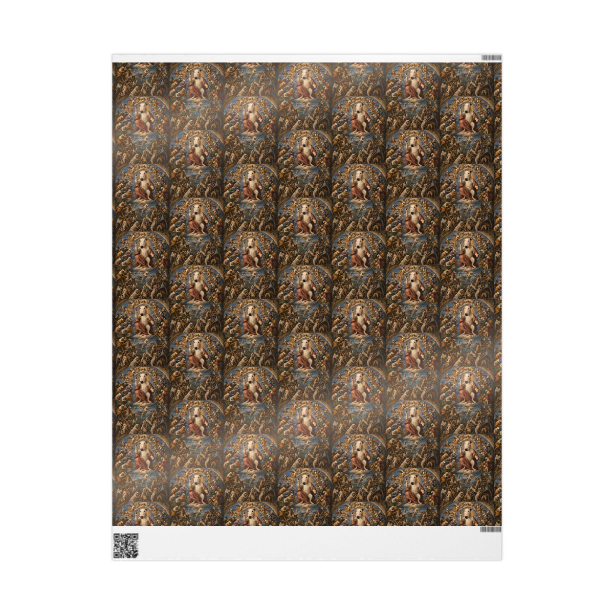 Bull Terrier The Last Judgement — after Michelangelo, 1541 | Wrapping Paper