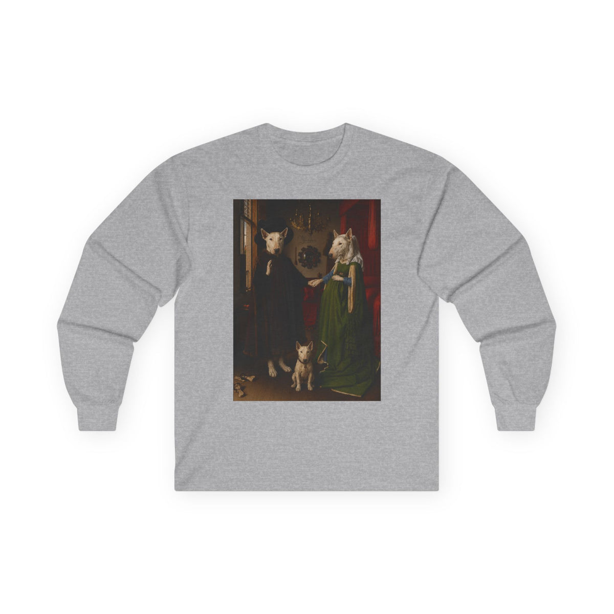 Bull Terrier The Arnolfini Portrait — after Jan van Eyck, 1434 | Long Sleeve