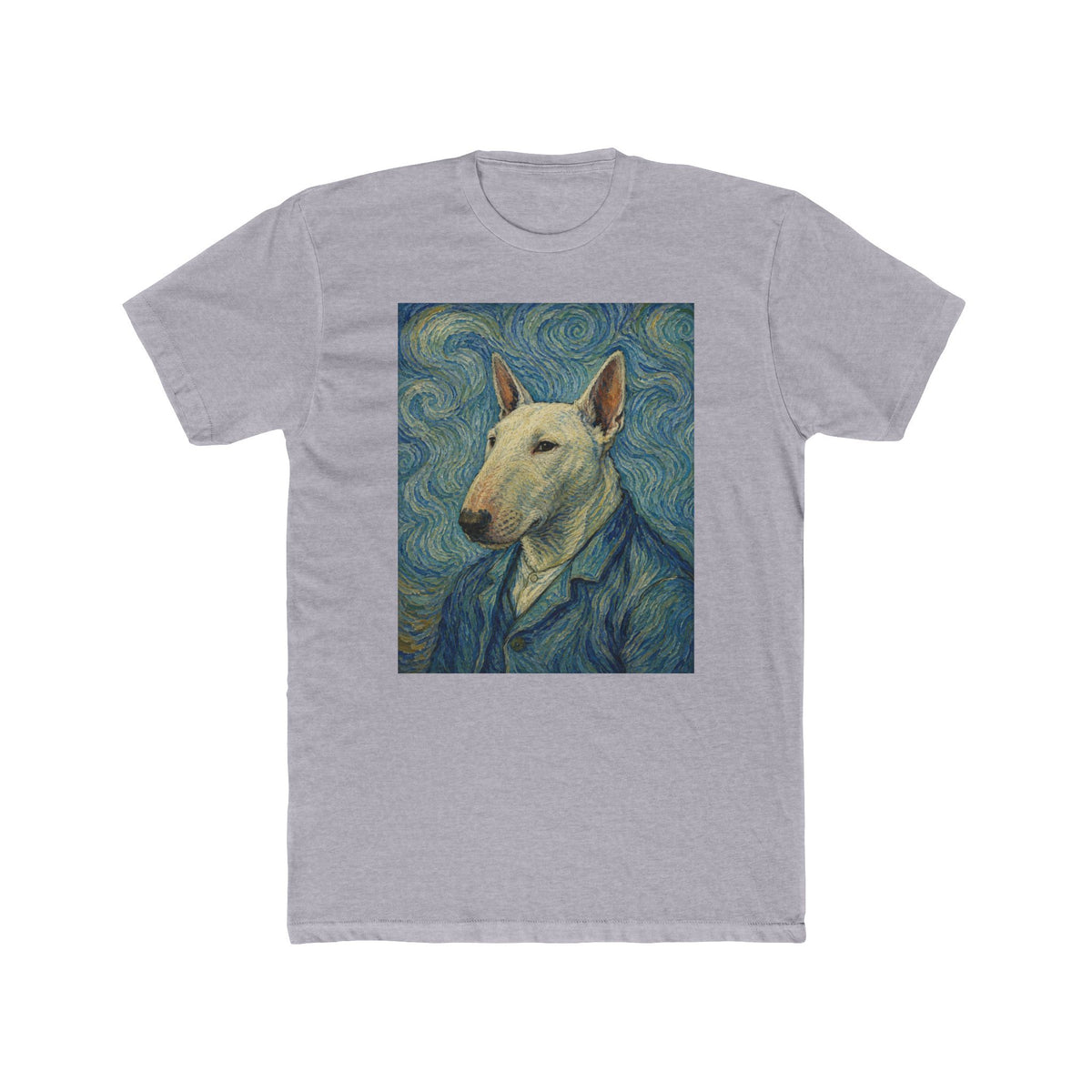 Bull Terrier Starry Night — after Vincent van Gogh, 1889 | Tee