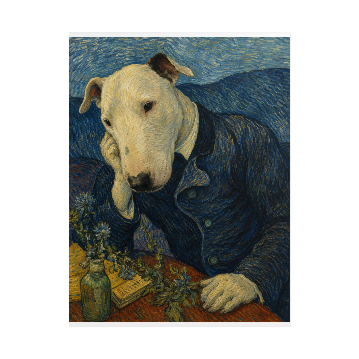 Bull Terrier Portrait Of Doctor Gachet — after Vincent van Gogh, 1890 | Print