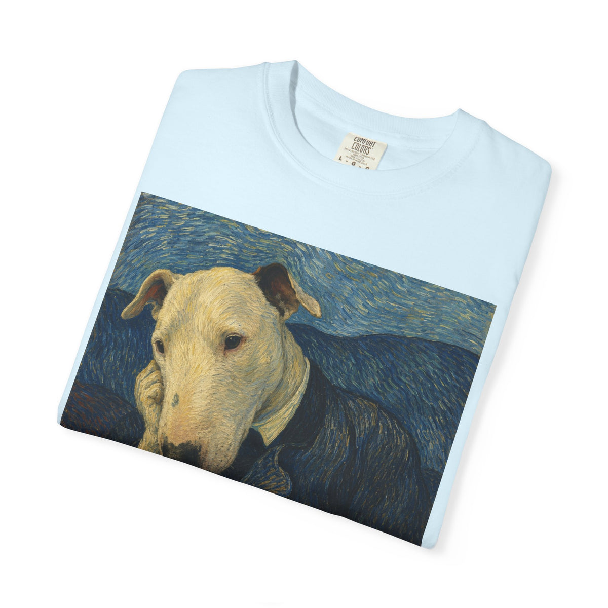 Bull Terrier Portrait of Doctor Gachet — after Vincent van Gogh, 1890 | Garment-Dyed Tee