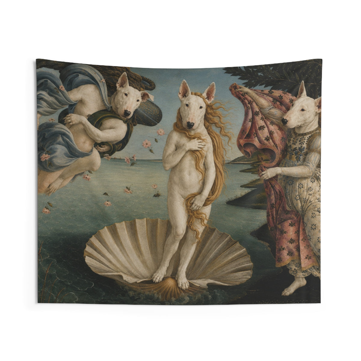 Bull Terrier The Birth of Venus — after Sandro Botticelli, c.1485 | Tapestry