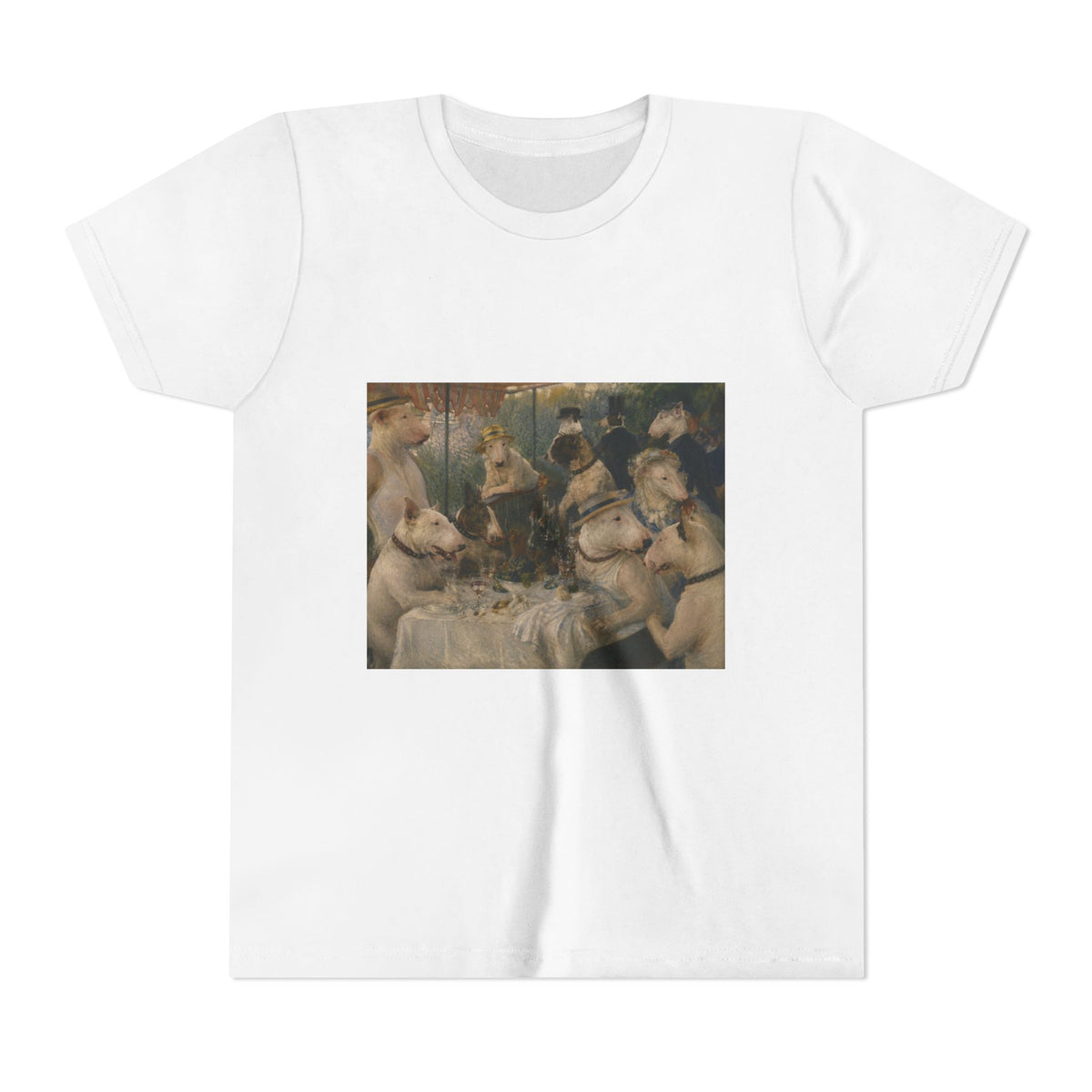 Bull Terrier Luncheon of the Boating Party — after Pierre-Auguste Renoir, 1881 | Youth Tee
